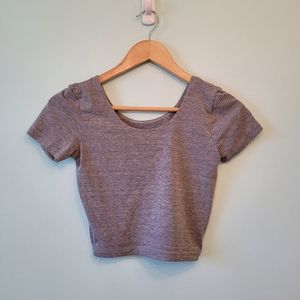 Women's Small Grey Crop Top